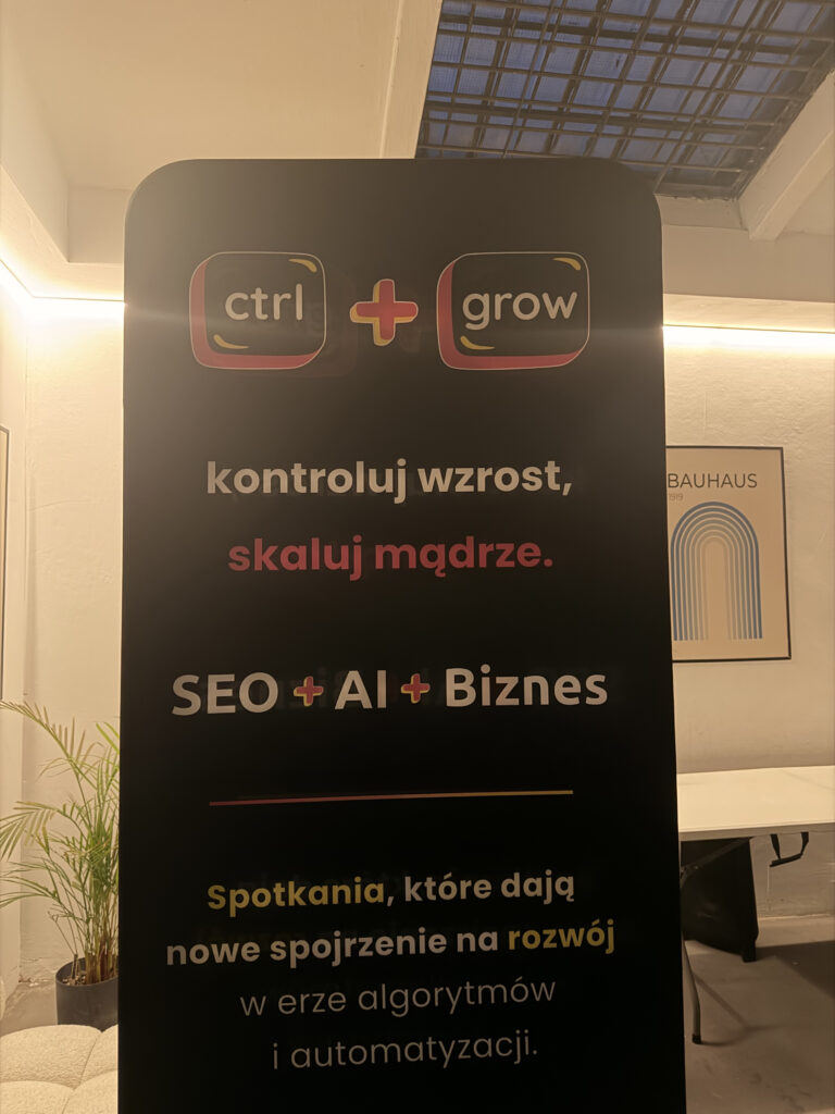event ctrl + grow w Warszawie seo biznes ai