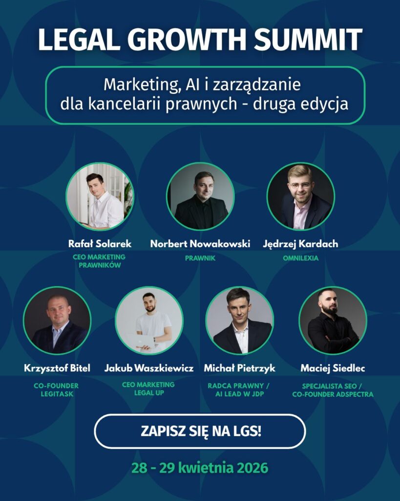 Maciej Siedlec z Adspectra na Legal Growth Summit II