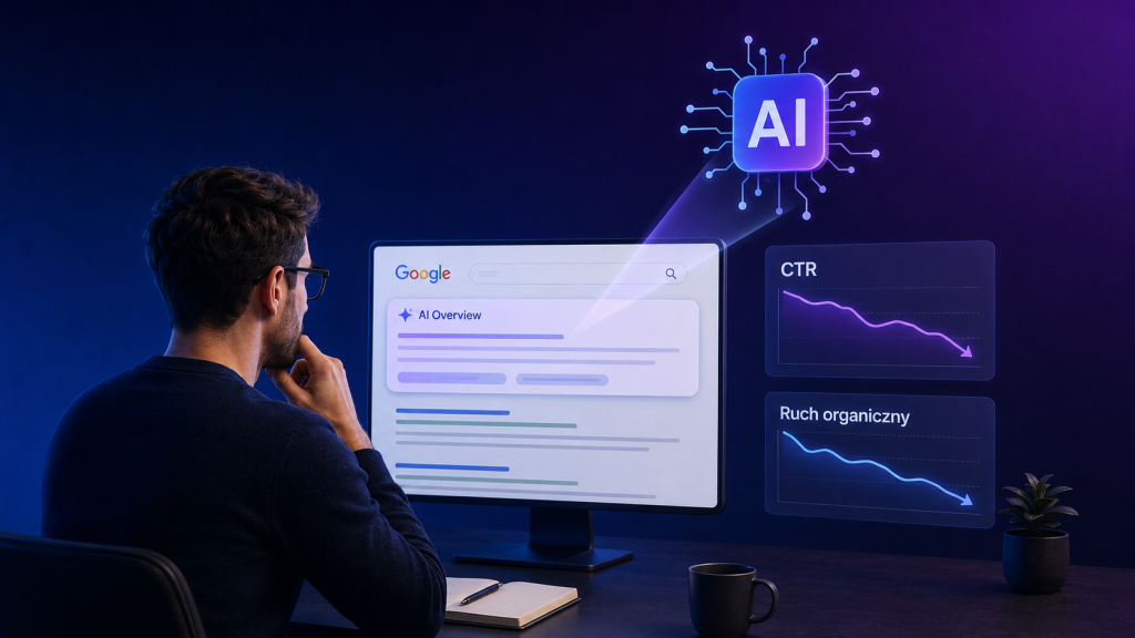 Jak AI Overviews wpływają na CTR i ruch organiczny?
